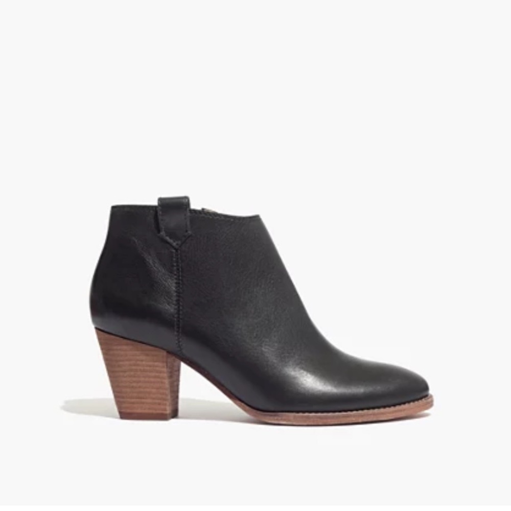 Madewell Leather Billie Ankle Booties